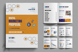 Digital Marketing Proposal Template, a Brochure Template by MightyDesign