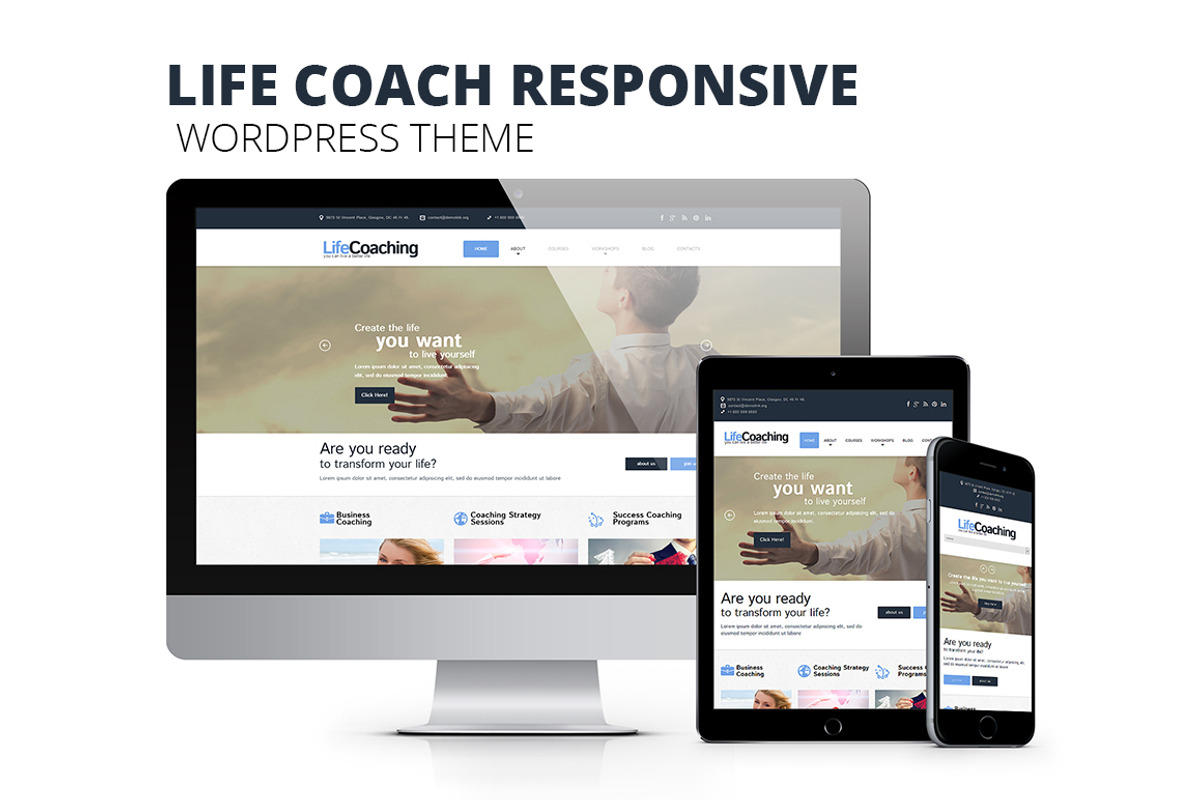 Life Coach - WordPress Theme, a WordPress Template by Zemez (Photo 2 of 5)