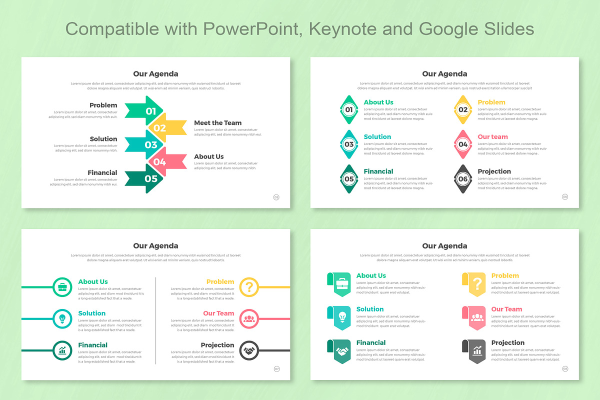 Agenda infographic Keynote, a Templates & Theme by Mighty-Slide (Photo 3 of 8)