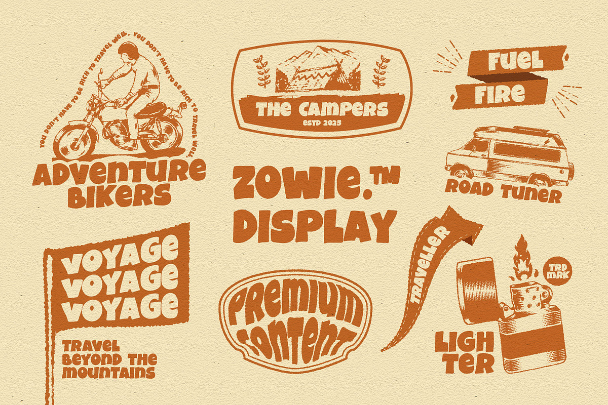 Zowie - Display Font, a Handwritten Font by Arendxstudio (Photo 3 of 9)