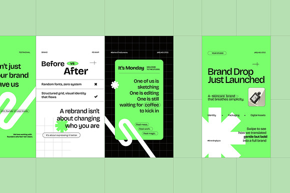 Creative Agency Instagram Pack preview 5