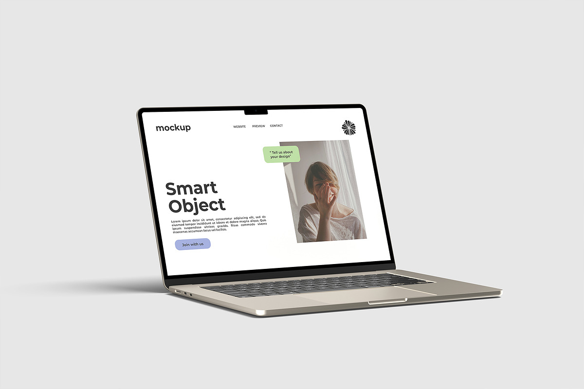 Macbook Air 15 Mockup, a Mac Mockup by graphicpages (Photo 7 of 15)
