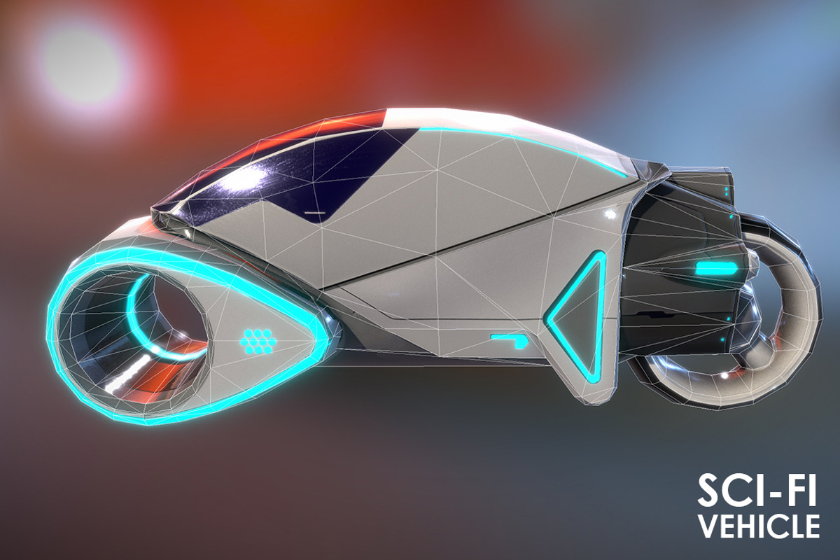 Sci-Fi Vehicle, a Cars & Vehicle 3D Model by Beatheart Creative Studio (Photo 6 of 12)