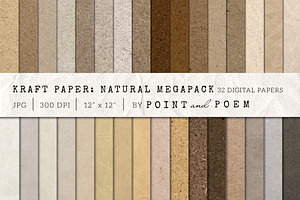 Kraft Paper Texture Pack - Neutral