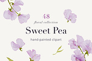 30% Off - Sweet Pea Watercolor, an Object Graphic by bloomscape (Thumbnail 1 of 13)