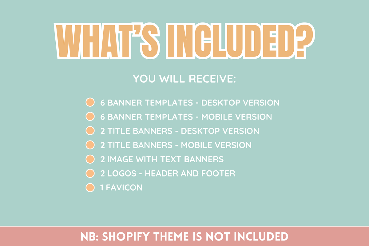 Shop Banner Templates - Boho Theme, a Shopify Template by SunshineStudioBoutique (Photo 2 of 9)