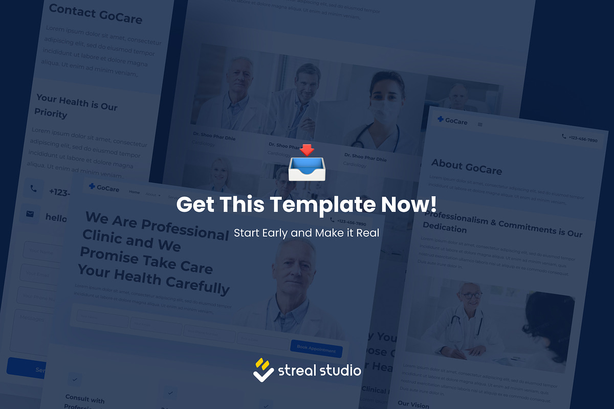 Gocare Health Medical Website UI Kit, a Templates & Theme by Streal Creative (Photo 7 of 7)