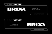 Brixa - Futuristic Display Font, a Sans Serif Font by Typeagle (Thumbnail 8 of 10)