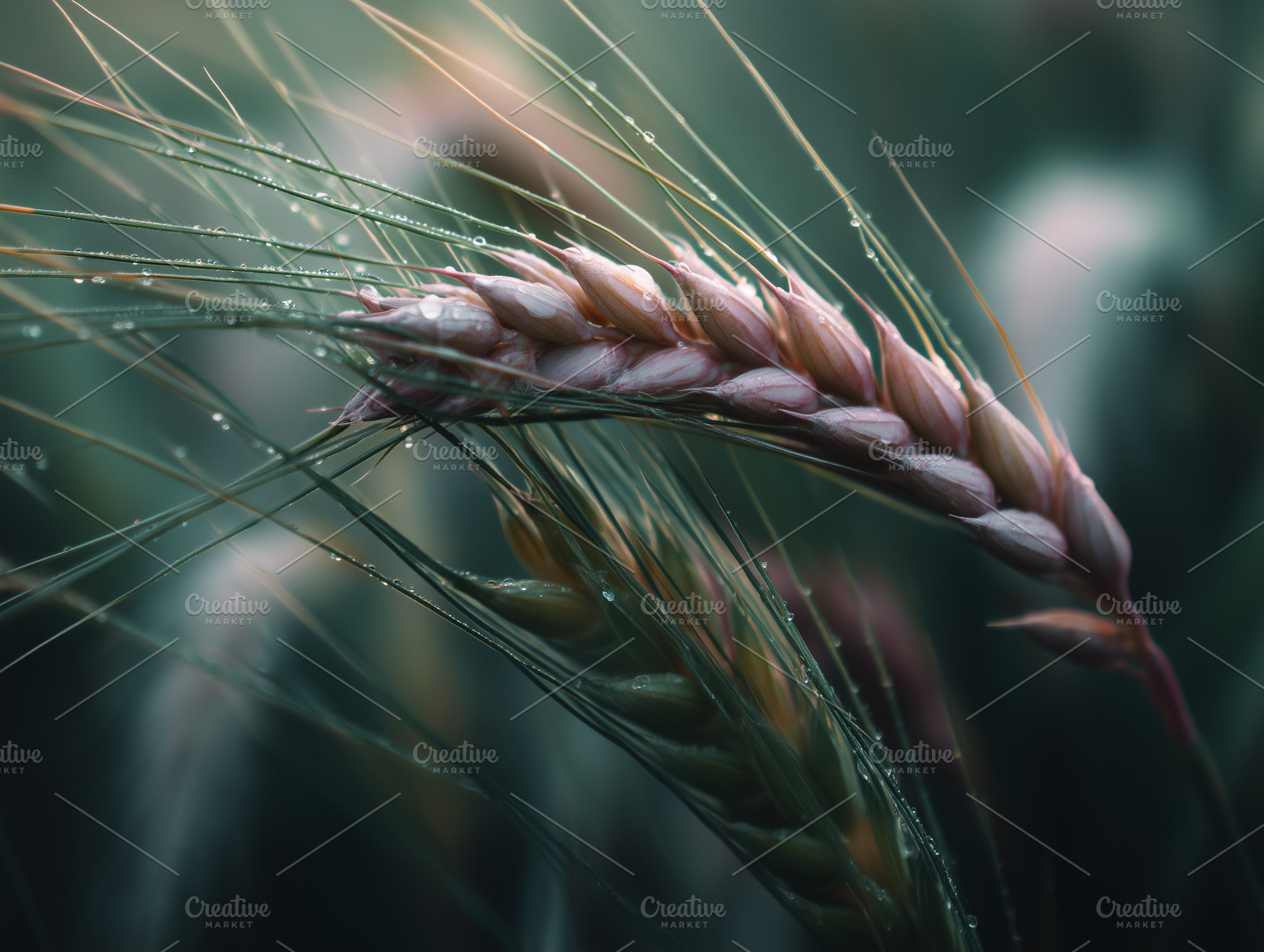 Close Up Farm Field Wheat Grass, a Nature Photo by k.tay