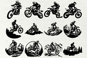 Motocross svg bundle. Dirt Bike, a Sport Illustration by DENIDigitalArtSudio (Thumbnail 3 of 6)