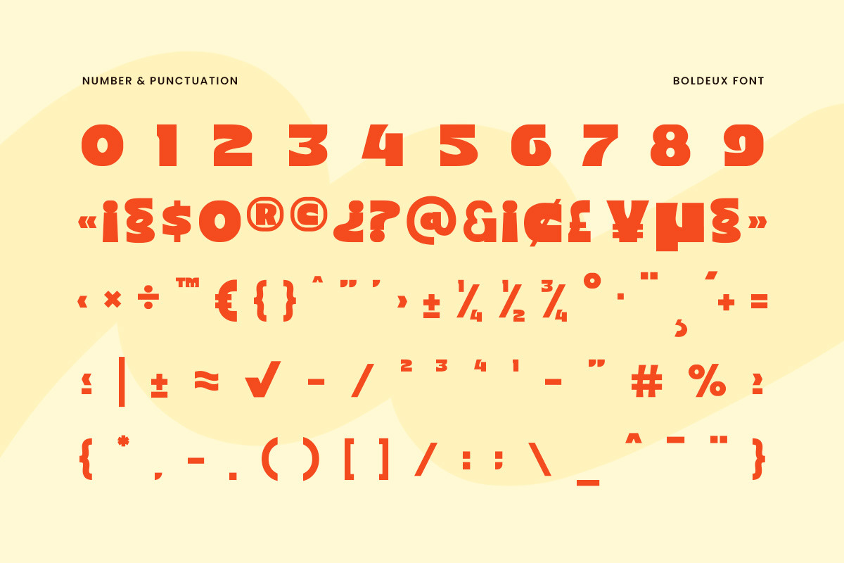 Boldeux Bold Display, a Sans Serif Font by Glyphstyle (Photo 9 of 10)