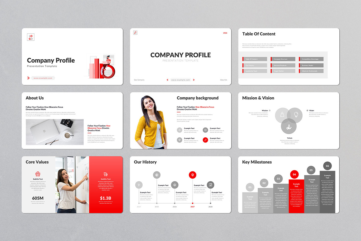 Company Profile Google Slides, a Presentation Template by Design Vault (Photo 2 of 9)