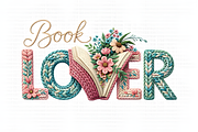 Book Lover Floral Reading PNG, a Graphic by Ink Gallery (Thumbnail 1 of 5)