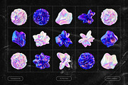 3D Holographic Shapes, an Object Graphic by Design Studio (Thumbnail 4 of 10)