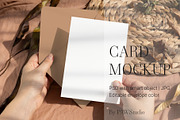 Card Mockup 5x7 In Hand 8e fall2, an Advertising Mockup by PawMockups (Thumbnail 1 of 11)