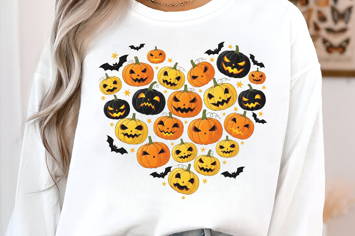 Halloween Pumpkin Heart PNG, an Illustration by Designworld (Photo 2 of 6)