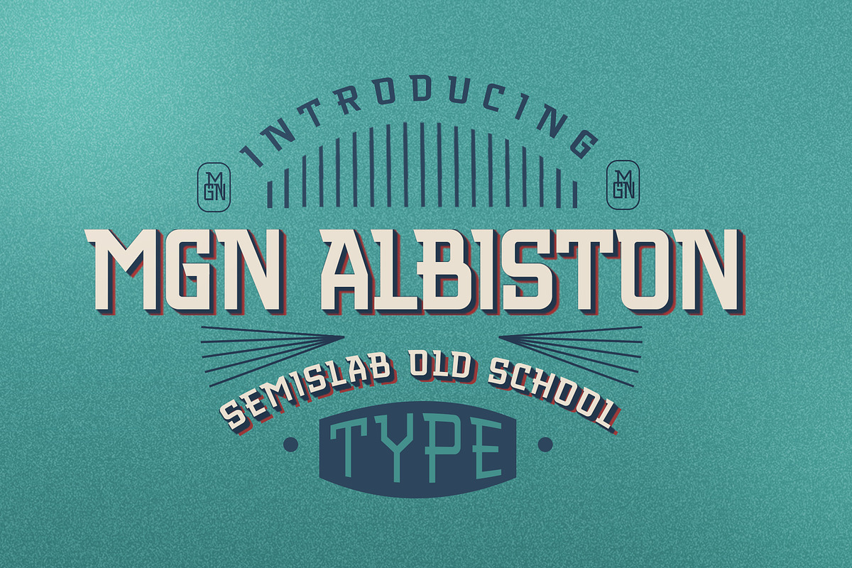 MGN Albiston, a Slab Serif Font by Morgana Studio (Photo 1 of 7)
