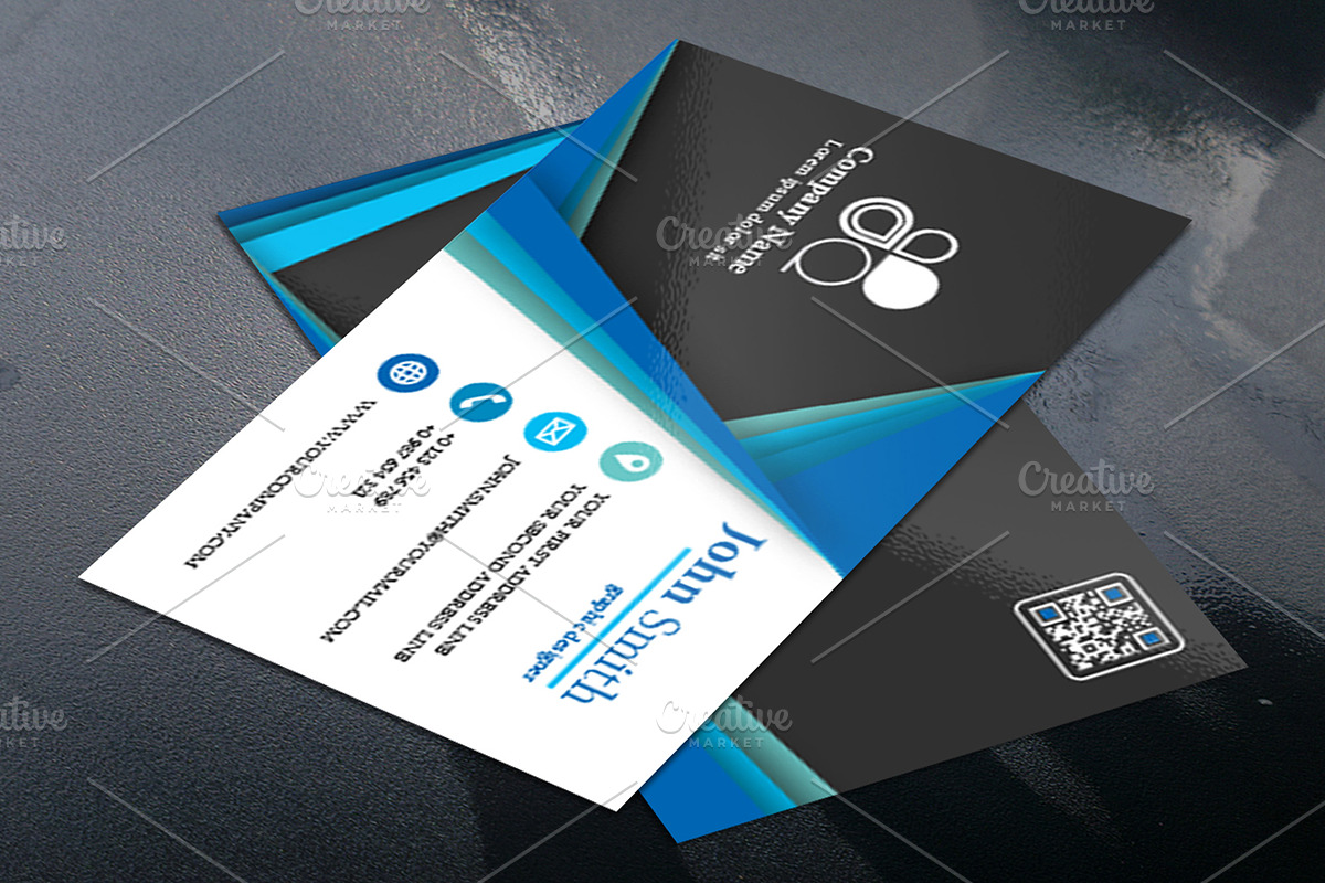 Business Card Modern Templates, a Business Card Template by Design with Qurat (Photo 2 of 6)