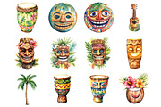 Tropical Tiki Friends, an Illustration by Design Market (Thumbnail 3 of 4)