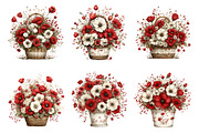 Spring flower basket clipart, an Illustration by SinaCreation (Thumbnail 5 of 11)