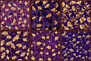 Purple and Gold Ginkgo Digital Paper, a Pattern Graphic by designcity5 (Thumbnail 4 of 5)