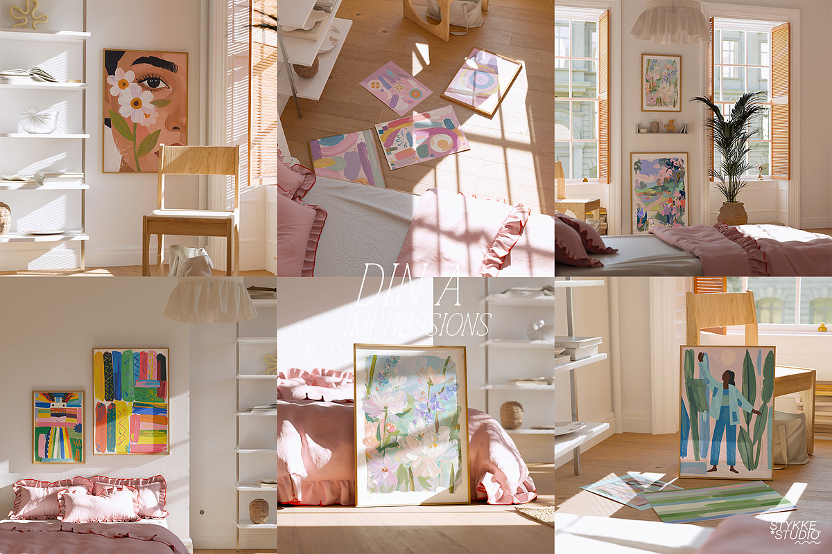 PARIS EN ROSE | frame mockup set, a Household Mockup by Stykke Studio (Photo 2 of 15)
