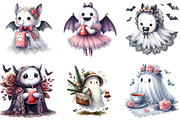Halloween Lace Ghost Sublimation, an Illustration by DreamArtGraphic (Thumbnail 3 of 6)