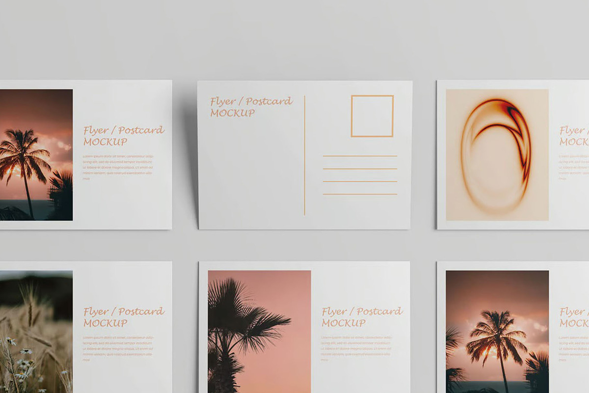 Flyer / Postcard Mockups, an Advertising Mockup by Se٧enStudio (Photo 1 of 3)