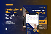 Professional Plumber Instagram Post, a Social Media Template by CavenArt (Thumbnail 1 of 5)