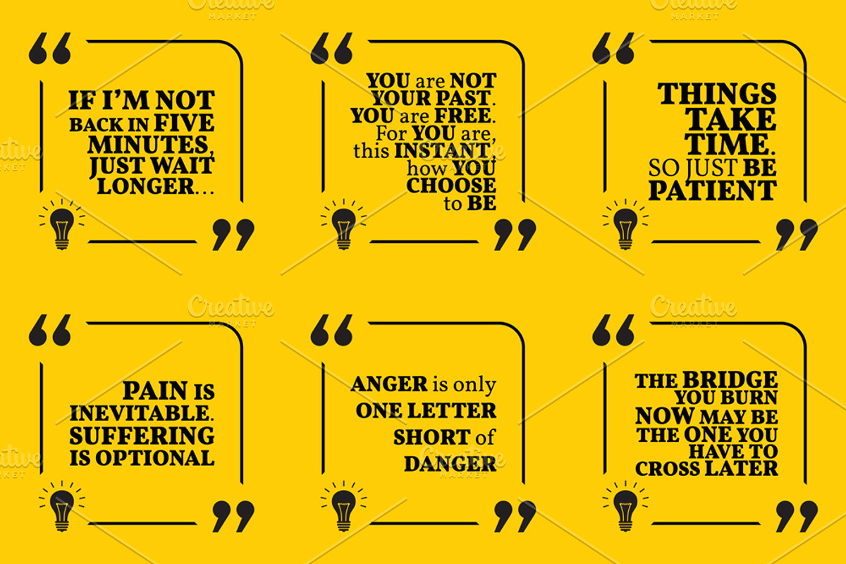 Nine motivational quotes. Set 54/55, a Decorative Illustration by sibgat