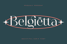 Belgietta- Luxurious Display Serif