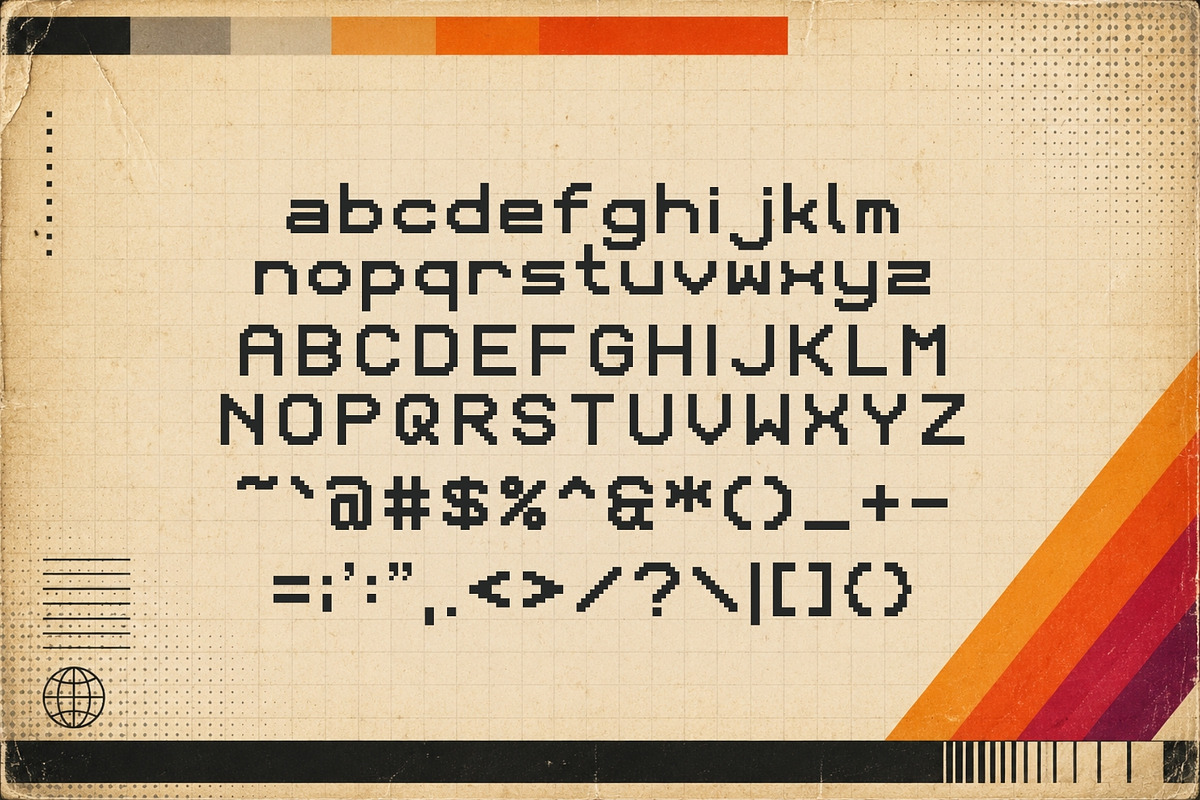Playback - VCR Pixel Font, a Sans Serif Font by HipFonts (Photo 2 of 8)