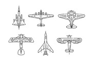 Modern Types of Planes, a Transportation Illustration by Tettygreen (Thumbnail 3 of 3)