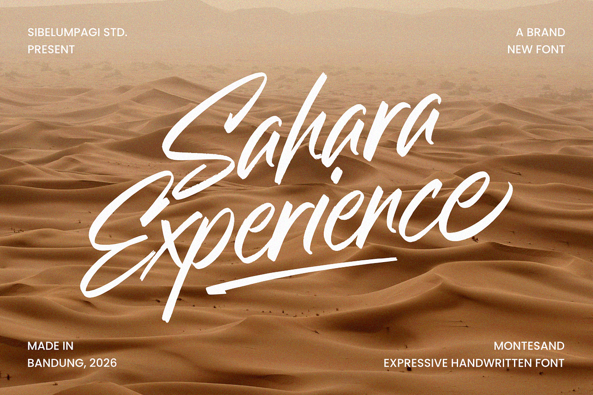 Montesand - Handwritten Font, a Handwritten Font by Sibelumpagi Studio (Photo 4 of 10)