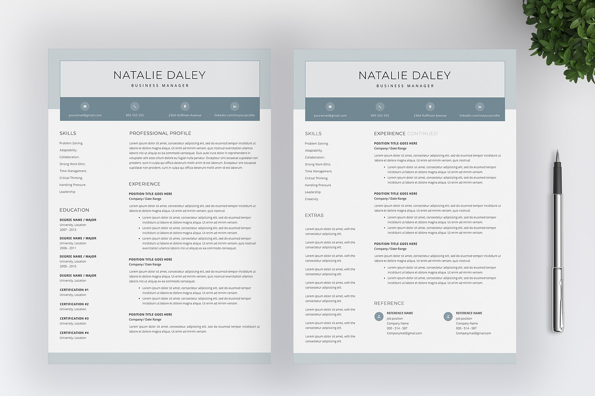 Resume Template | CV + Cover Letter, a Resume Template by SalientResume (Photo 3 of 5)