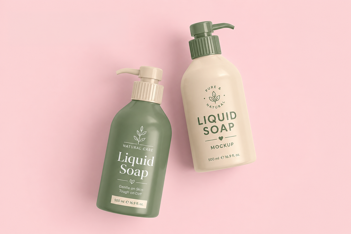 Liquid Soap Mockup, an Advertising Mockup by Custom.scene (Photo 3 of 3)