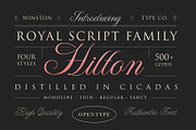 WT Hilton Script, a Font by Winston Type Co. (Thumbnail 1 of 9)