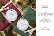 Ornament Mockup Set of 2, a Household Mockup by EmpaviMockups (Thumbnail 5 of 5)