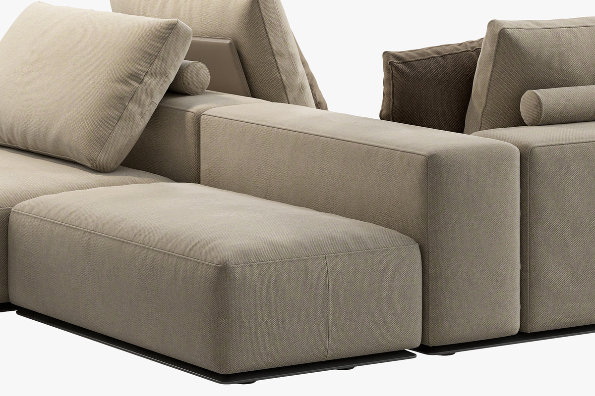Poliform Westside Sofa set 3, a Furniture 3D Model by 3dmitruk (Photo 10 of 18)