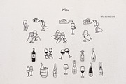 Line art Wine and Dine collection, an Object Illustration by RaDavCrafts (Thumbnail 8 of 15)
