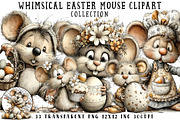 Whimsical Easter Mouse Clipart, an Illustration by OK Design (Thumbnail 1 of 6)