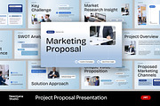 Navy Gradient Project Proposal PPT, a Presentation Template by Neermana (Thumbnail 1 of 4)