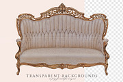 Vintage Couch & Sofa Clipart, an Illustration by Secret Helper (Thumbnail 4 of 5)
