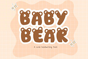 Baby bear font., a Handwritten Font by JJuta (Thumbnail 1 of 6)