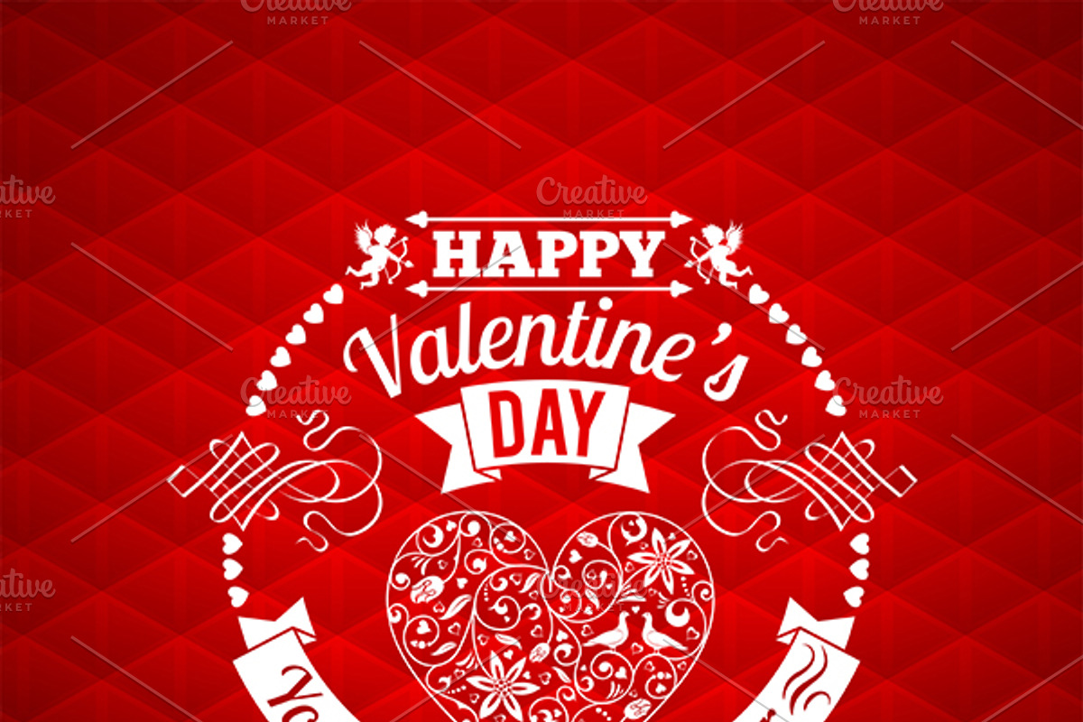Valentine's Day Cards, a Texture Illustration by TAlex (Photo 5 of 6)