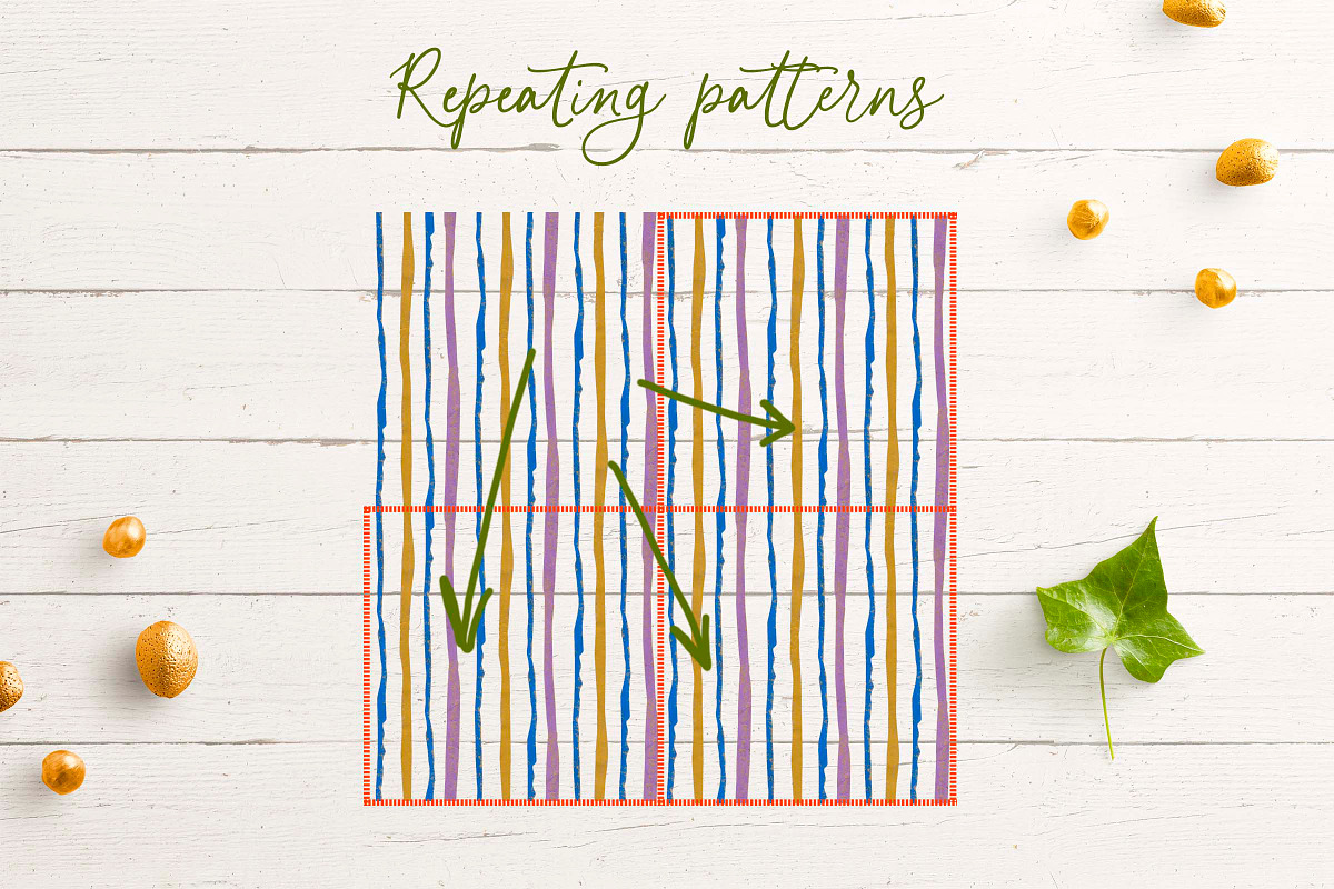 Hand Drawn Crayon Wildflowers, a Pattern Graphic by Lucyinyourheart (Photo 9 of 10)