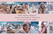 Pink ski fashion bundle 47 AI images, a Sports & Recreation Photo by Yulia Furman (Thumbnail 1 of 4)