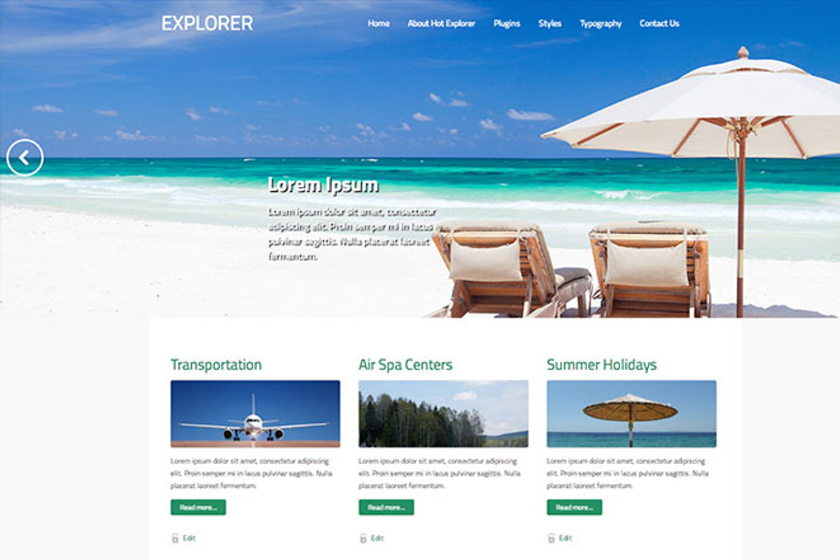 Hot Explorer, a WordPress Template by hot-themes (Photo 3 of 5)