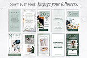 Instagram Stories for Canva | Green, a Social Media Template by Thirty One Palms Studio (Thumbnail 2 of 8)