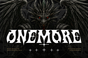 Onemore - Fantasy Game Font, a Font by Typia Nesia